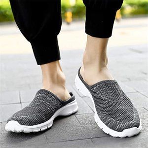 ChicWind Womens Breathable Mesh Walking Mules Sneakers Open Back Slip On Shoes